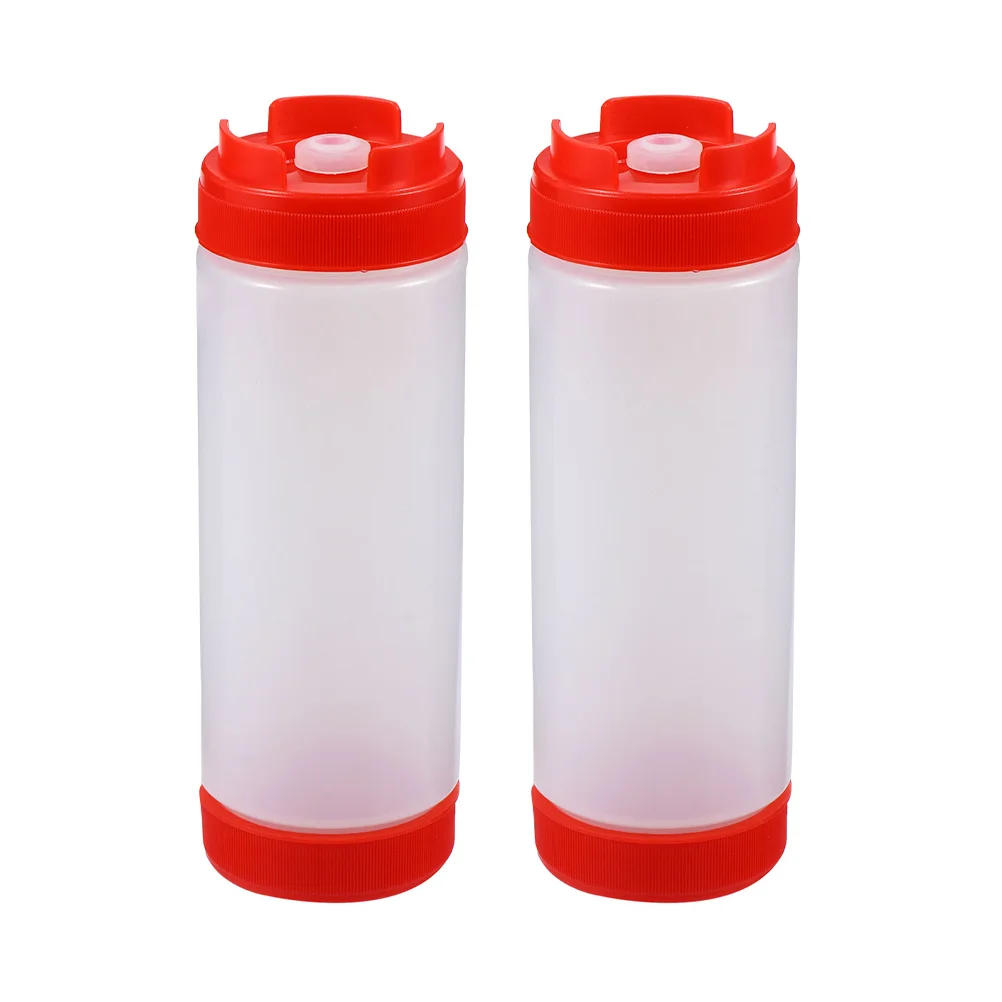 2 Pcs Squeeze Sauce Bottle Source Container Honey Dispenser Bottles Ketchup Storage Condiment Jam