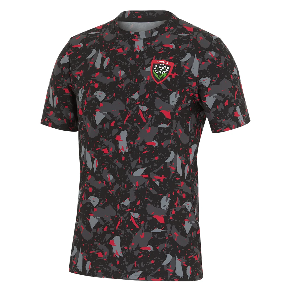 Breathable quick drying printing 3D printing The Rugby Club Toulon pre match jersey  you represent your team