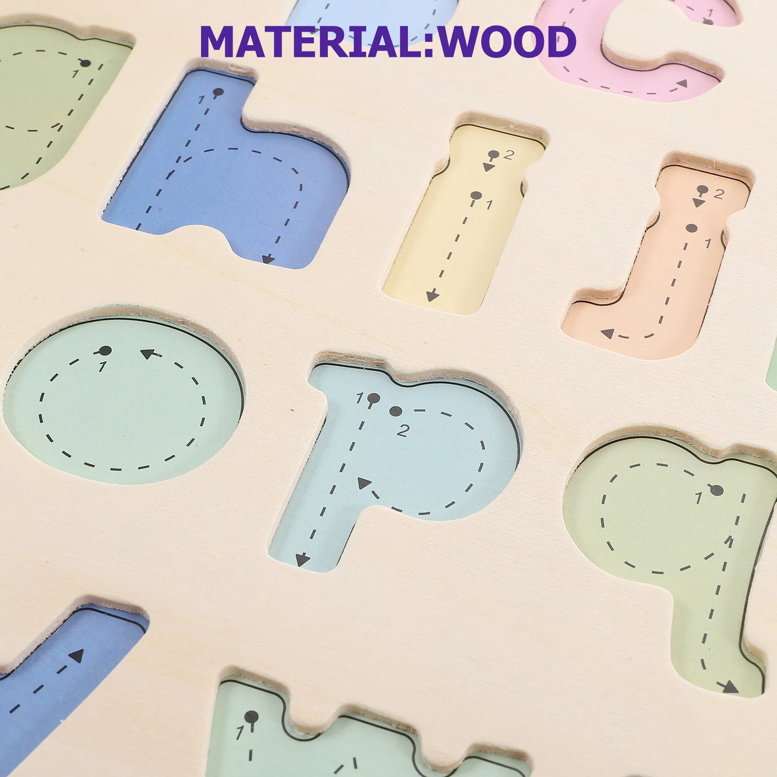 

2 Sets Kids Educational English Alphabet Puzzle Wooden Jigsaw For Children Learning Colors Animal Recognition Logic Development