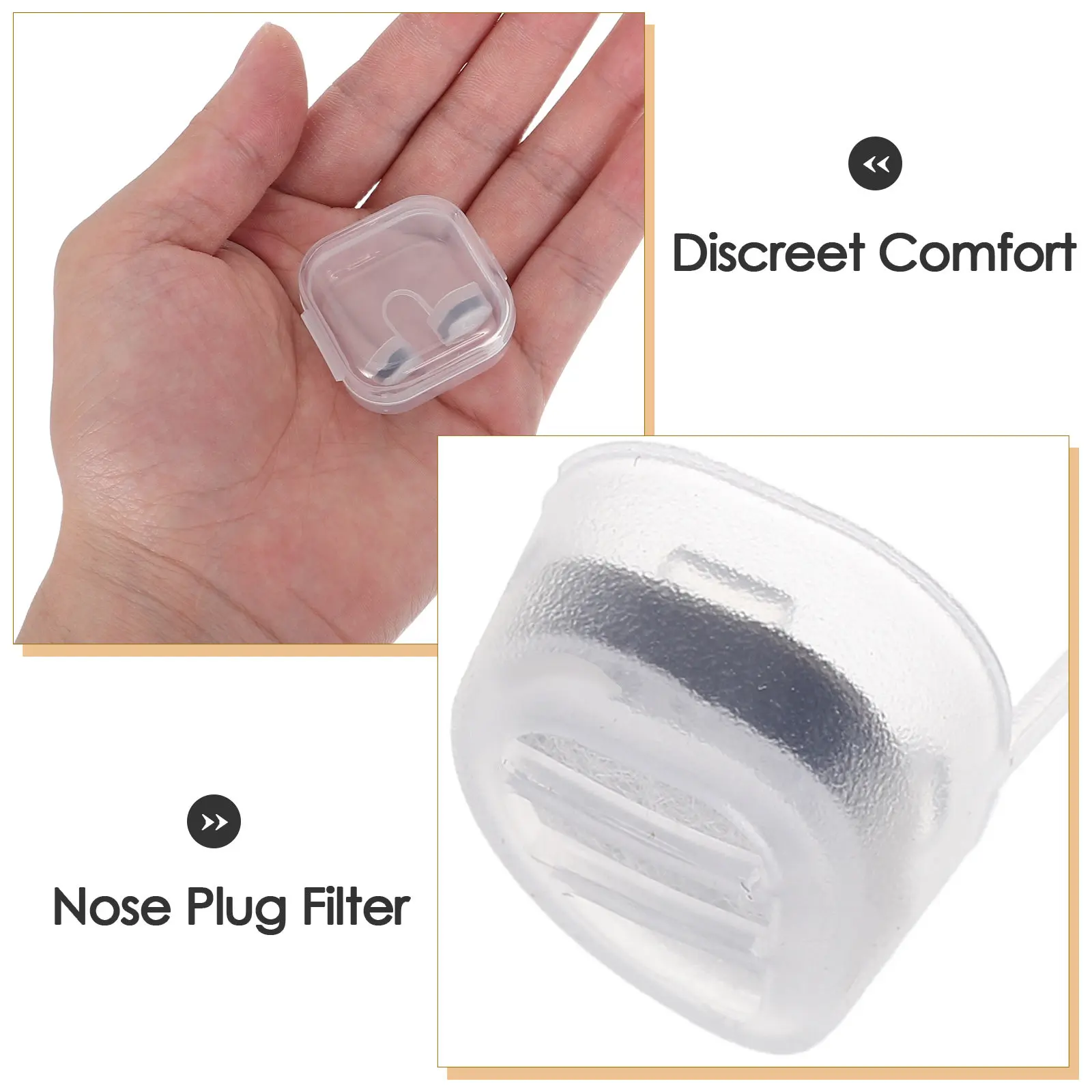 2Pcs Nasal Filters Breathable Soft Silicone Nose Plugs Allergy Dust Pollen Protection for Outdoors Travel Nose Filters for Fine