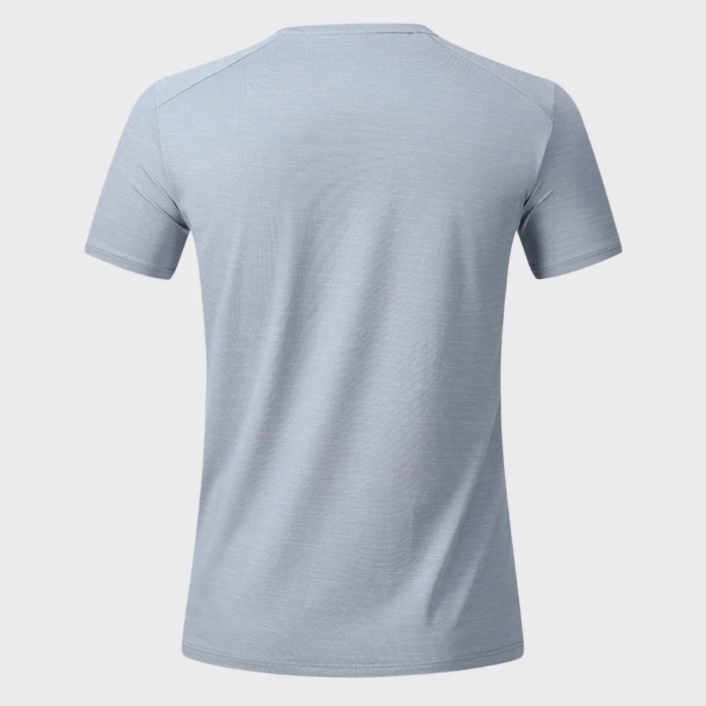 Men's Fitness Running T-Shirt Gym Sports Gradient Shirts Short Sleeve Summer Men Quick Dry Top Tee Breathable Workout Sweatshirt view 6
