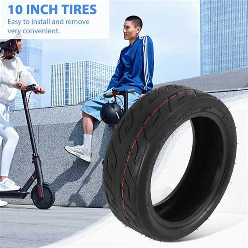 2 Pcs Tubeless Tire 10X2.70-6.5 Vacuum Tyres Fits Electric Scooter Balanced Scooter 10 Inch Vacuum Tires