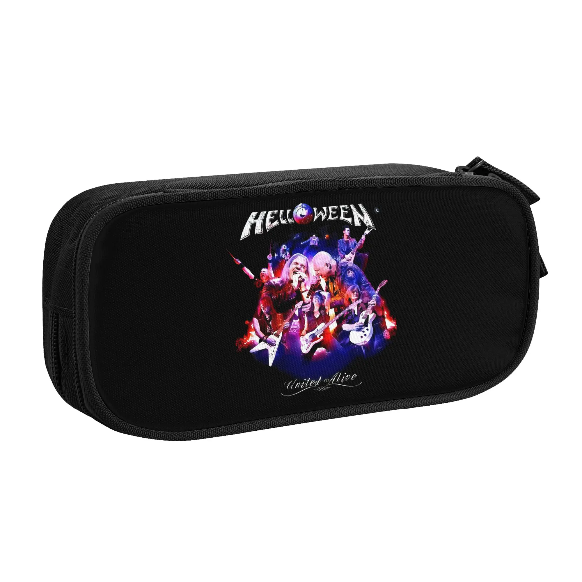 German Power Heavy Metal Band Helloween  Kawaii Pencil Cases Girls Boys Large Capacity  Pencil Box School Accessories