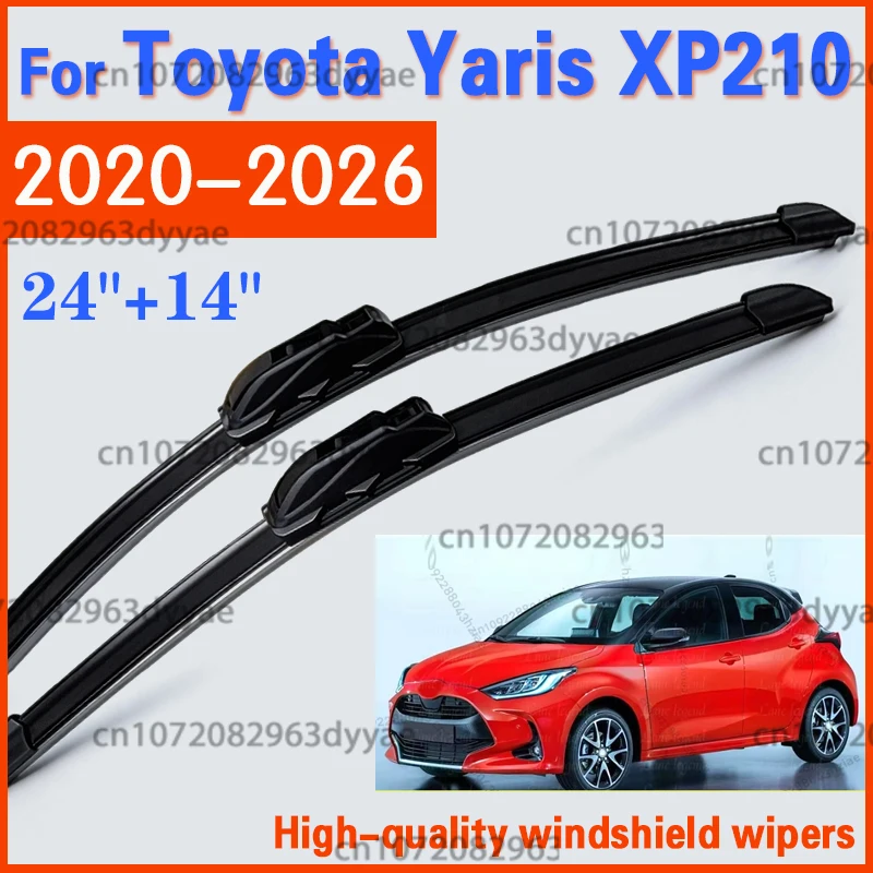 2 Stück Frontscheibenwischer für Toyota Yaris XP210 2020 2021 2022 2023 2024 2025 2026 Windschutzscheiben-Auto-Wischerblätter Zubehör Wischer
