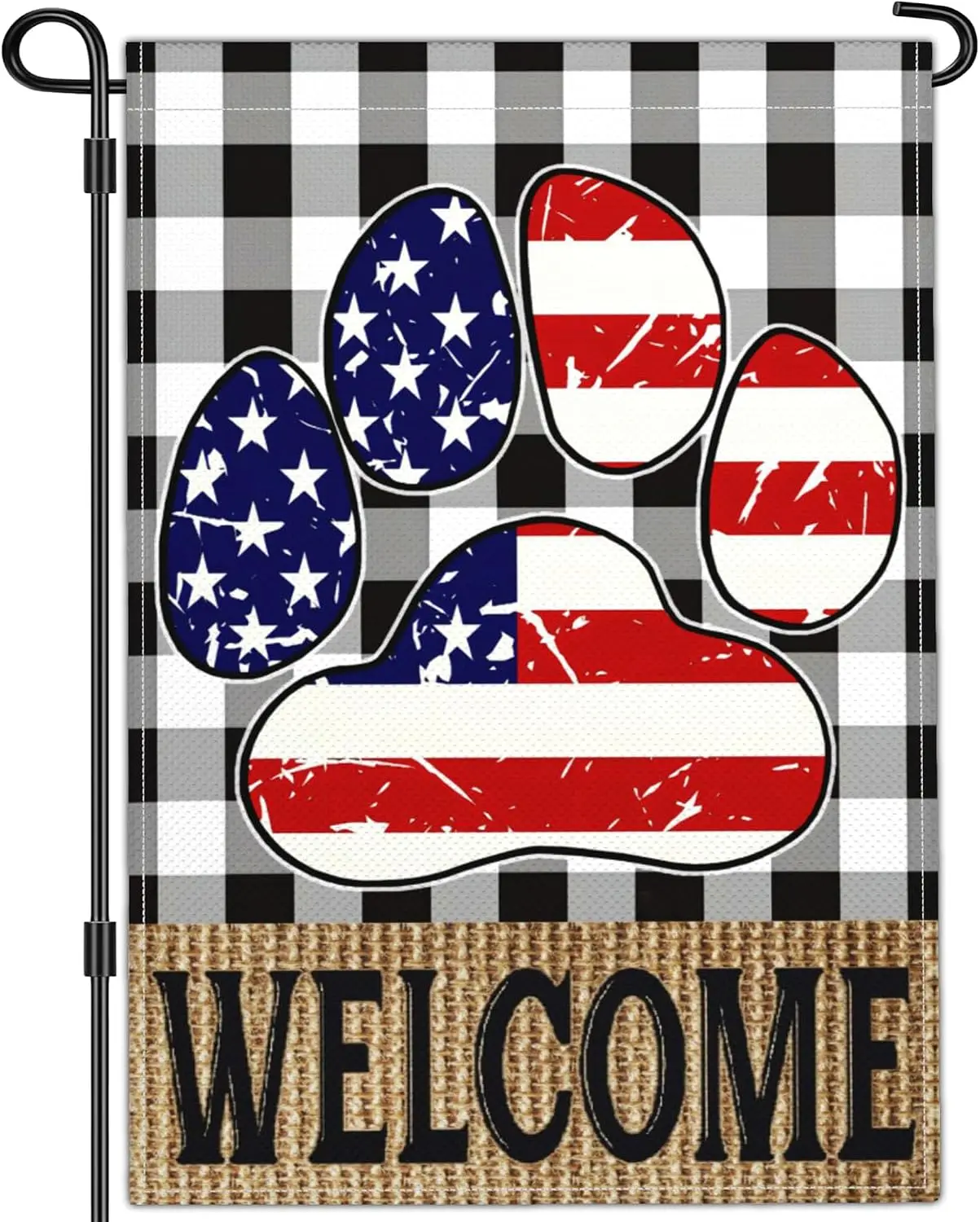 4th of July Garden Flag Memorial Day Patriotic Amercian Yard Sign Garden Flags for Outside 12x18 Double Sided Fourth of July yyi