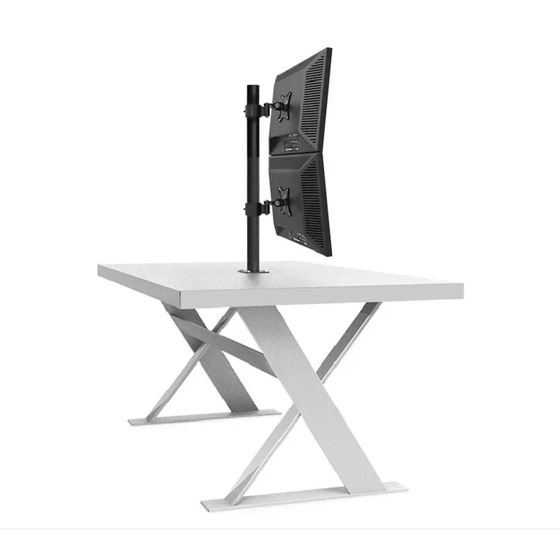 

Dual-Screen Display Bracket, Top and Bottom, Lock Hole Tabletop, with Hook, Spool Tube Diameter