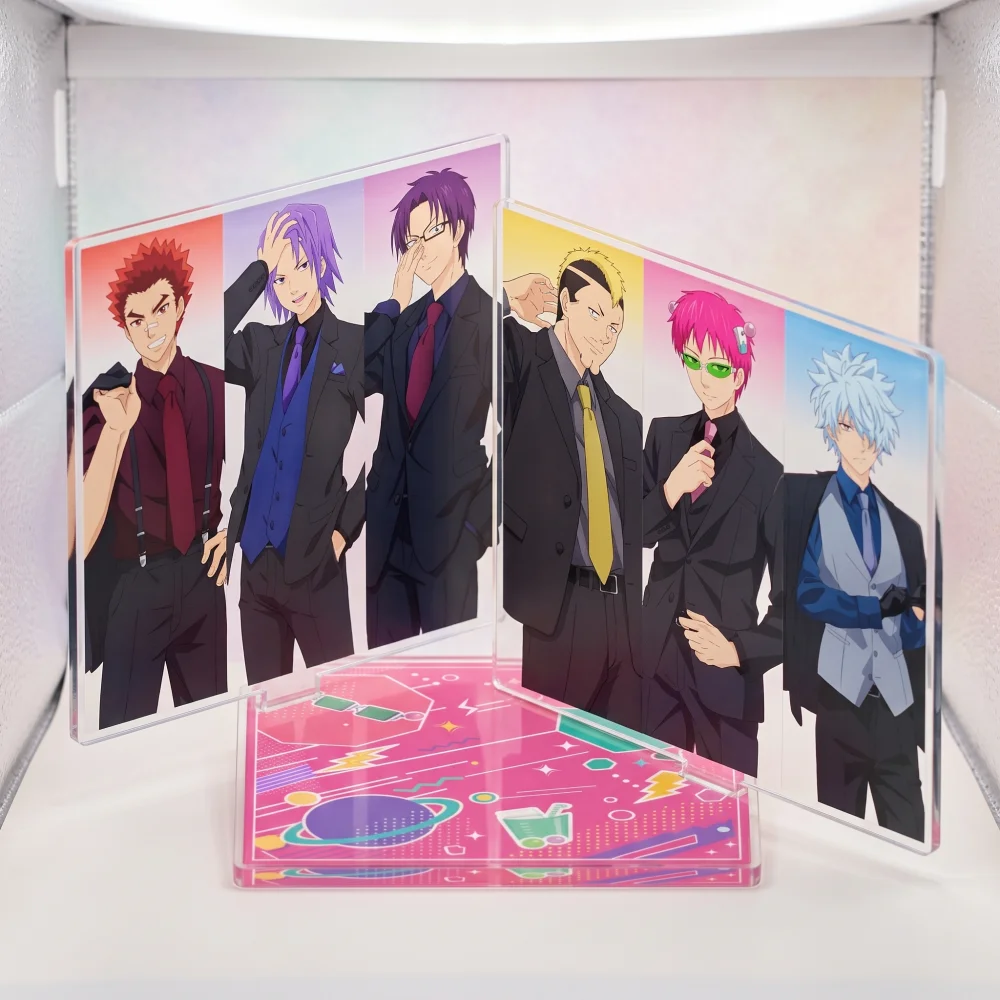 The Disastrous Life of Saiki K 15cm Acrylic keychain Stand,Saiki Kusuo Kaido Shun Nendou Riki Anime Desk Display Figure
