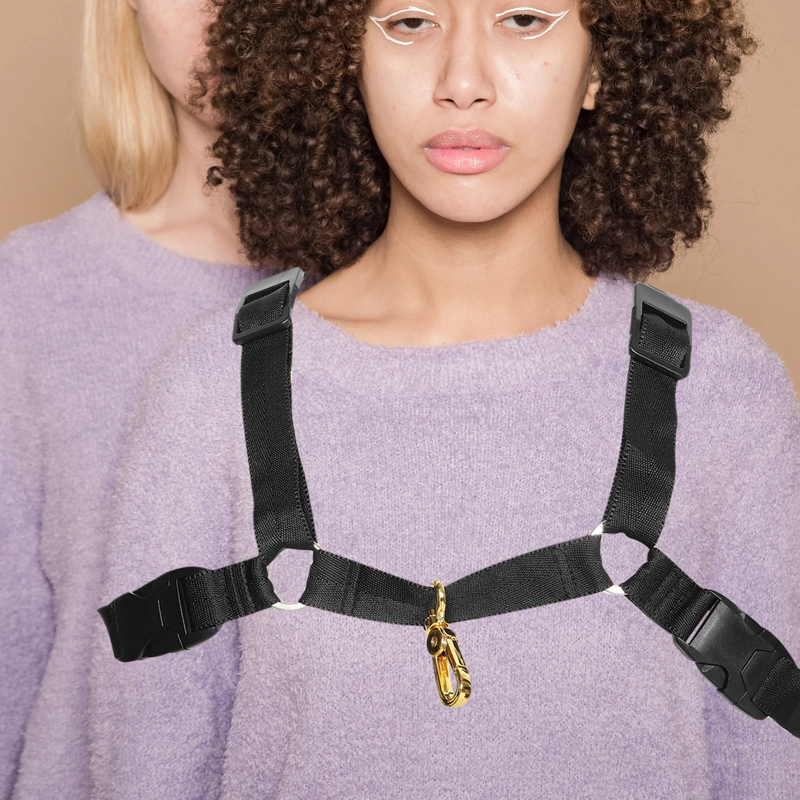 

Adjustable Saxophone Dual Shoulder Harness Strap Chest Support for Alto Tenor Musicians Bands Performance Saxophone Neck Harness