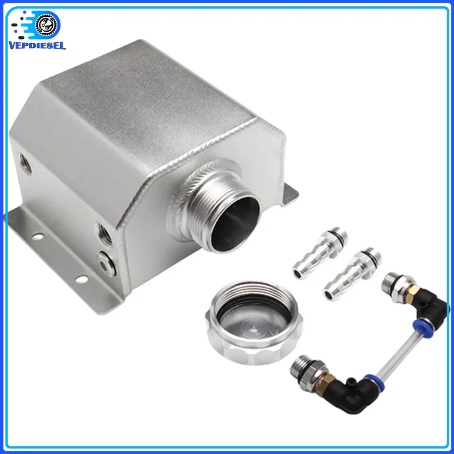 

1pc 1L Coolant Overflow Reservoir Tank Catch Can Radiator Reservoir Breathable Can