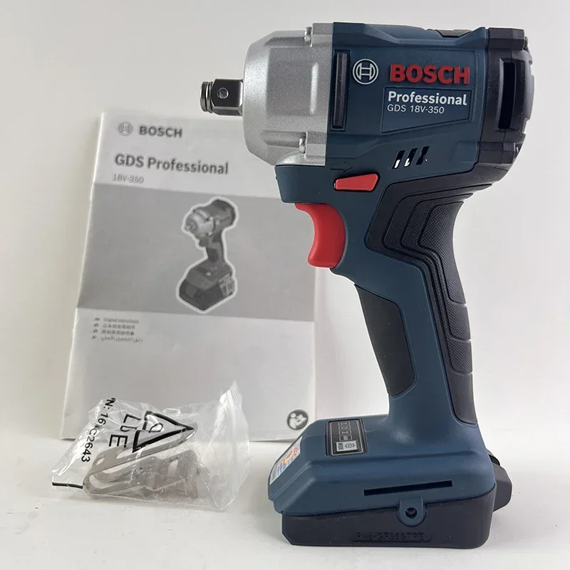 Bosch GDS18V-350 Brushless Cordless Impact Wrench,  Large Torque Adjustable Electric Wrench for Automotive & Mechanical Repair