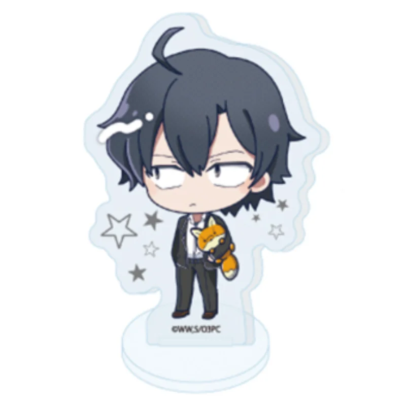 Anime My Youth Romantic Comedy Is Wrong, As I Expected HD Acrylic Stand Model Plate Cartoon Desktop Decor Cake Topper Gift 10CM