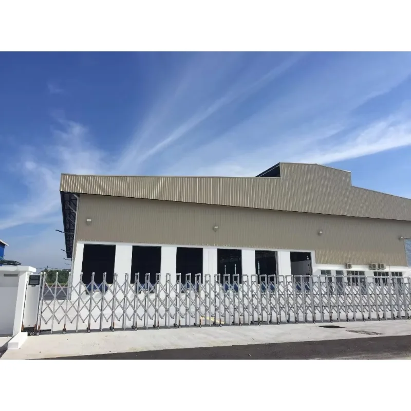 

Aluminum Alloy Automatic Retractable Gate Qigong Portable Accordion Sliding Road Gate For Outdoor Use