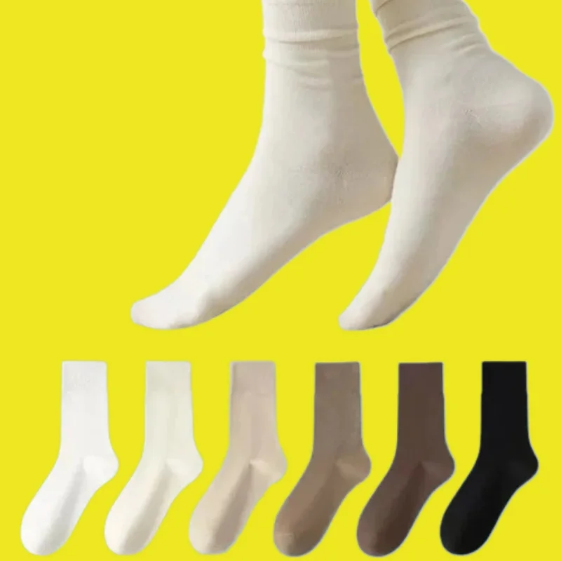 

5/10 Pairs 2024 New Women's Socks Pile Socks Polyester Mid-tube Socks Retro Women's Socks Spring And Autumn Women's Long Socks