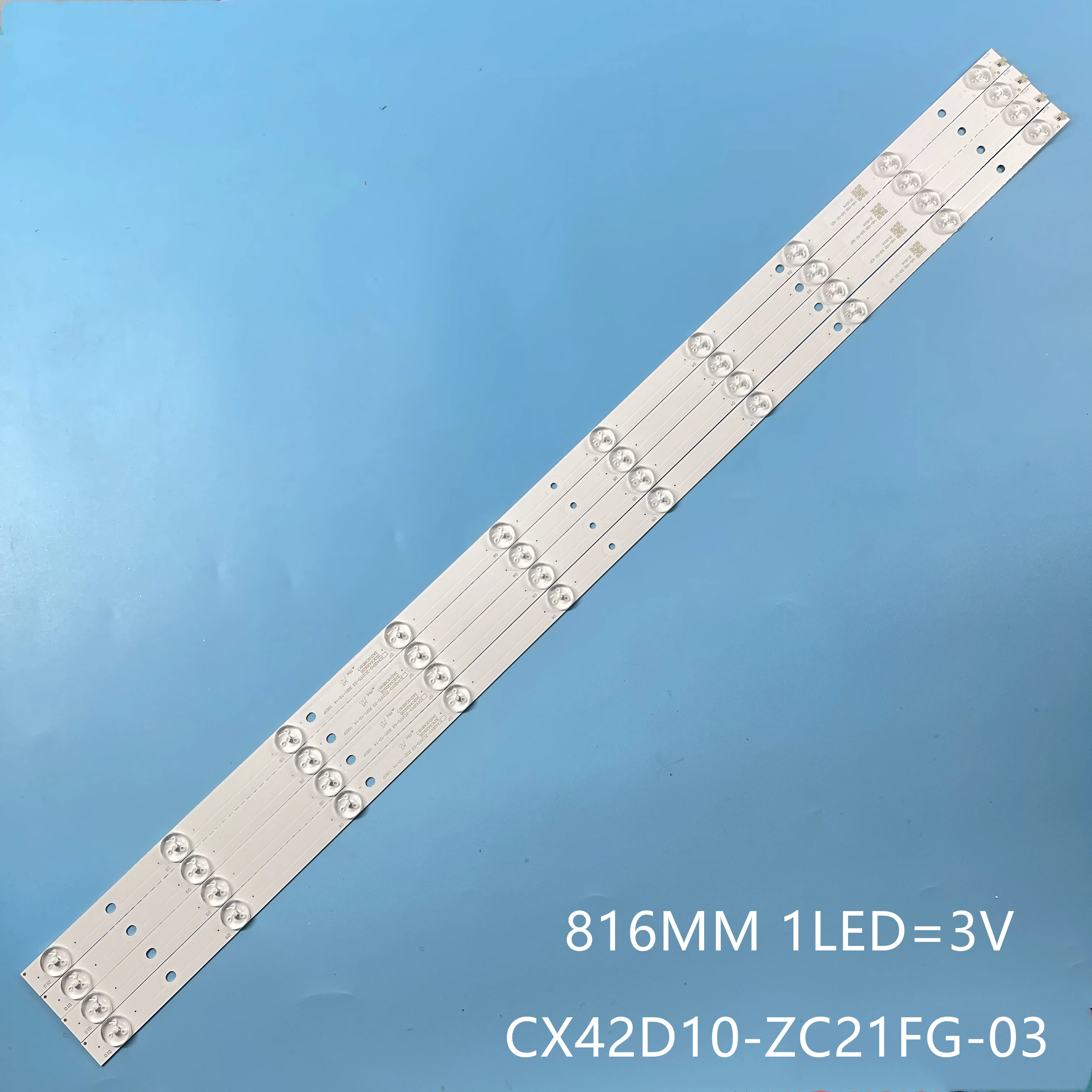 

816MM 4PCS LED Backlight Strip10lamp CX42D10-ZC21FG-03 For CX416M03 CX420DLEDM LE-4219H V420HJ2-P01 F42C7000E 42CF19-T2 L4240FHD