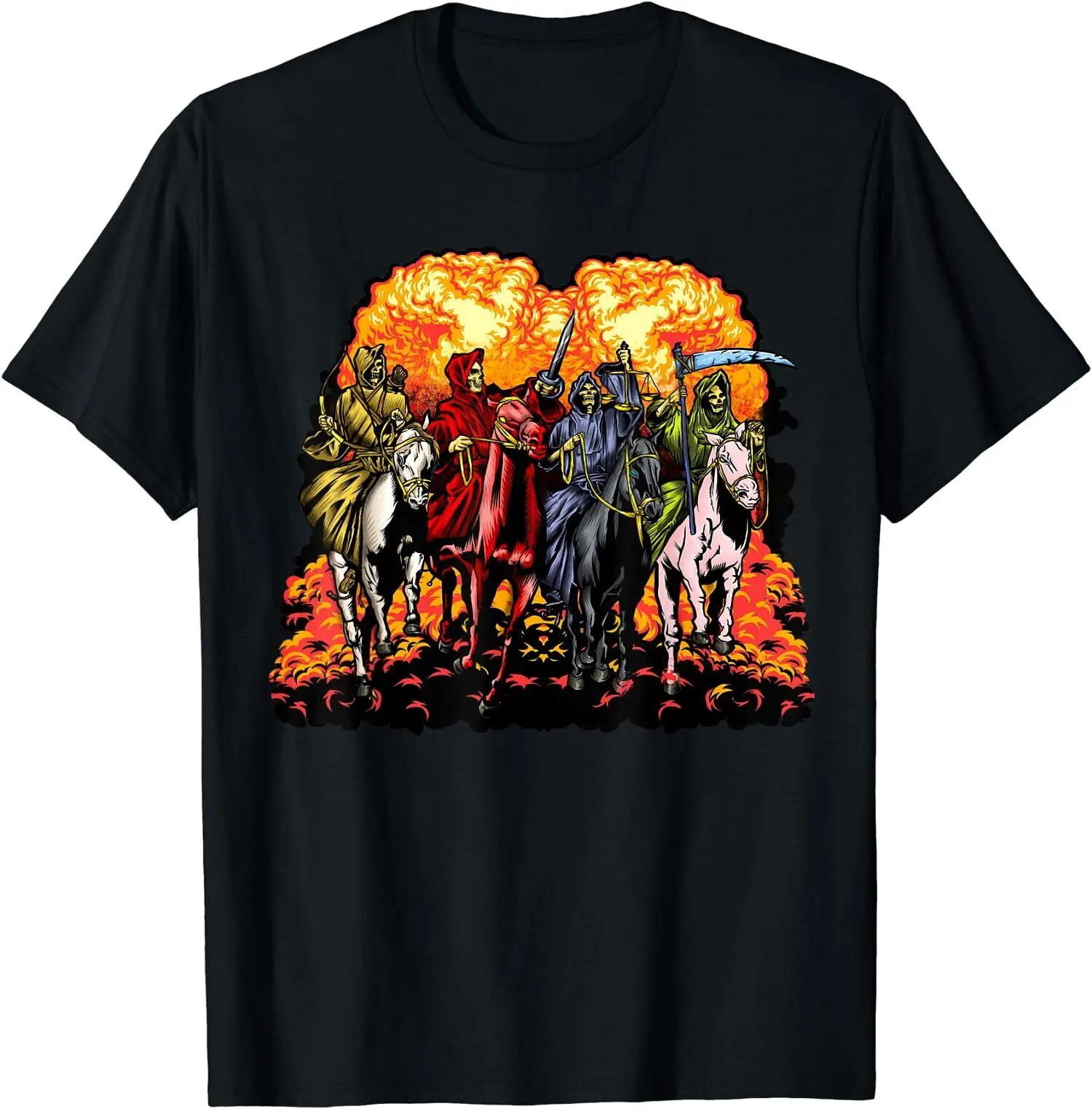 4 Horsemen of the Apocalypse Revelation 6:1-8 Jesus Gift T-Shirt