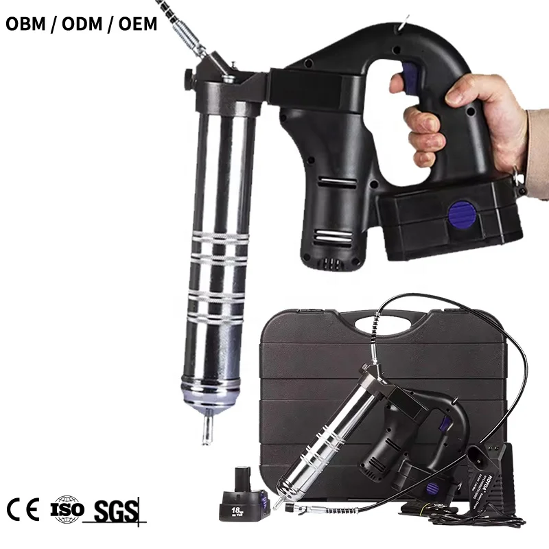 Grease Pump High Pressure Cordless Electric Grease Gun with 18V Li-ion Battery 2000mAh