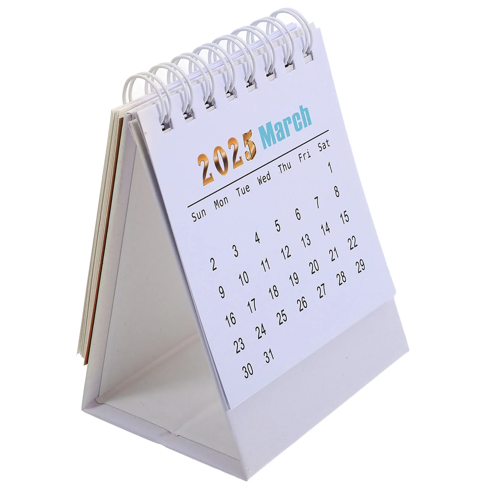 

Small Desk Calendar 2025 Functional Foldable Design Monthly Note Calendar for Office Study Room Dorm Decorative Daily Use