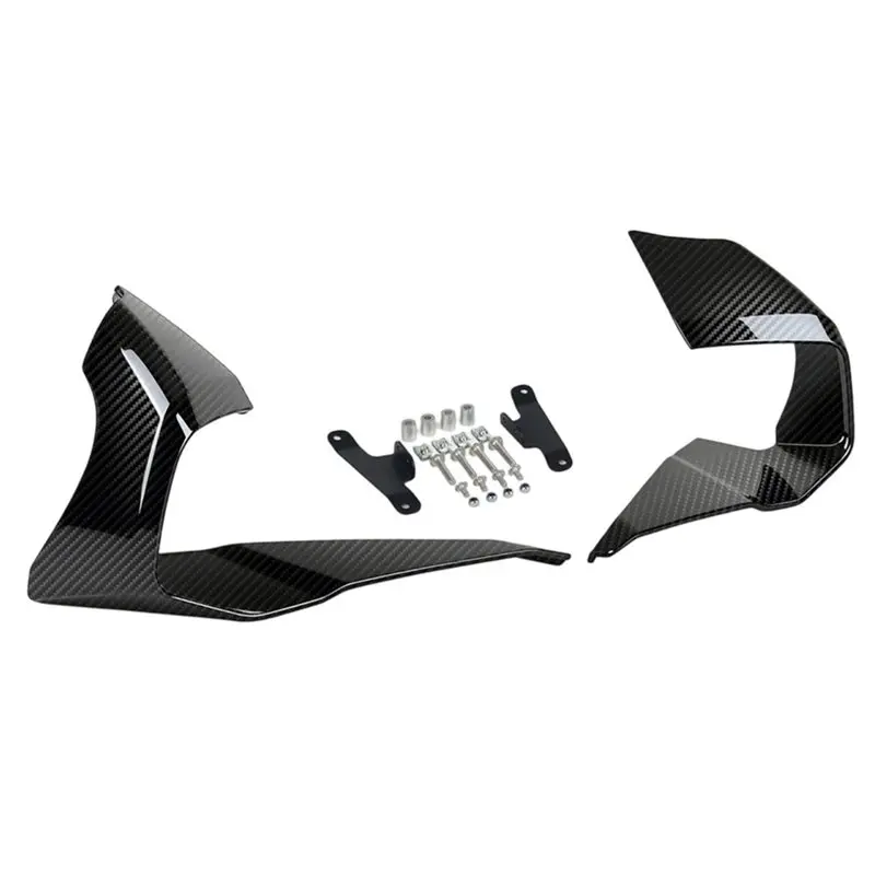Lower Lip Wing Fairing Fixed Motorcycle Side Winglet Front Spoiler Aerodynamic For Kawasaki ZX-6R Zx6r 2024-2026-Boom