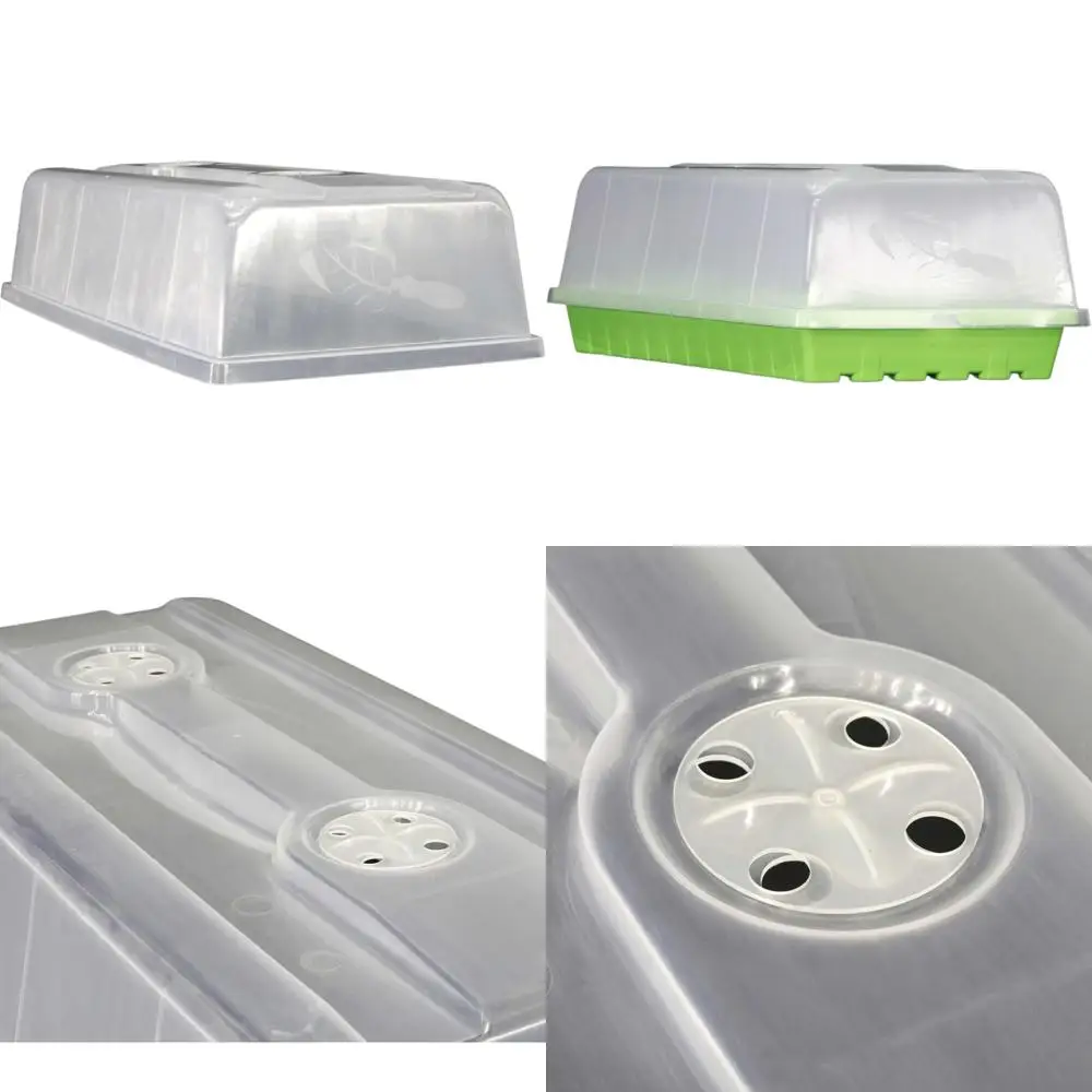 

Купол фермера и влажности для ботинок для лотка для семян 1020, сверхпрочный, 5 высоких, 2 шт., вентилируемая крышка для начинающих и клонирования семян