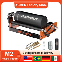 ACMER M2 Laser Engraver Rotary Roller Universal Engraving Length Curved Objects for Laser Engraver for Cylindrical Glass Cans