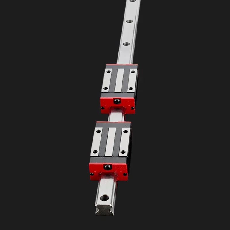 Imagem -02 - Trilho de Precisão Peças de Guia Linear Hgr25 Mais Peças Bloco Hgh25ca ou Bloco de Flange Hgw25cc l 300 1500 mm para Máquina de Gravura Cnc