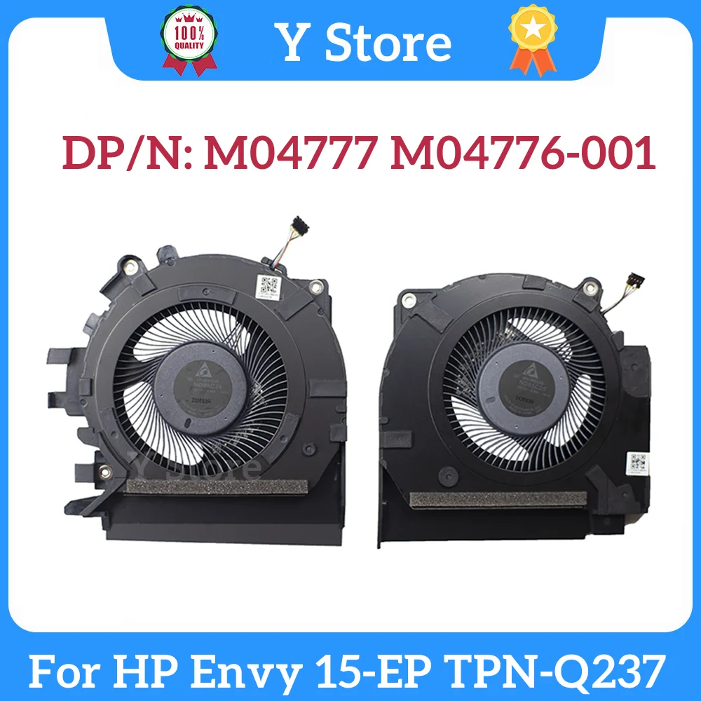 

Y Store New Original For HP Envy 15-EP Series CPU GPU Cooling FAN TPN-Q237 M04777-001 M04776-001 100% Tested Fast Ship