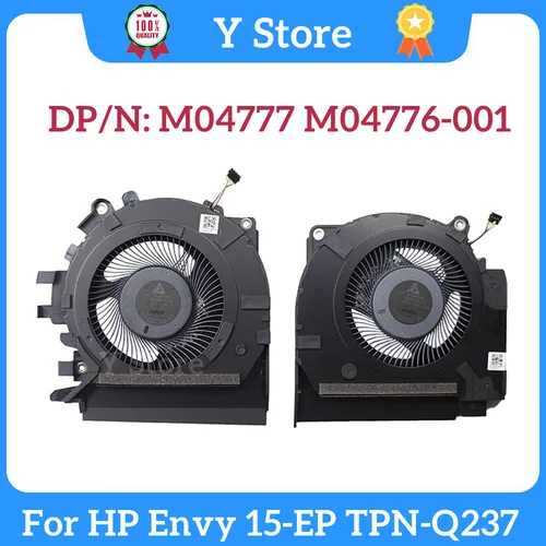 Y Store nuevo Original para HP Envy 15-EP Series CPU GPU ventilador de refrigeración TPN-Q237 M04777-001 M04776-001 100% probado envío rápido