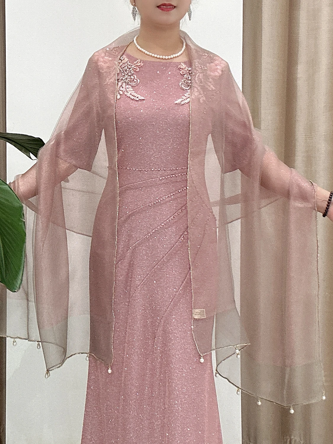 spring-summer-long-silk-scarf-european-organza-double-layer-silk-blend-wedding-shawl-skirt-outer-thin