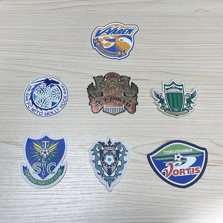 J League Team Badge Heat Transfer Logo Football Shirt J2 J3 League Underdog Team Uniform Kyoto Sanga Ryukyu DIY Sportswear