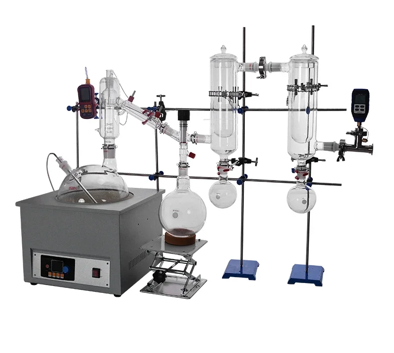 Lab Glassware Kit Electric Short Path Distillation 10L For Oil Extraction
