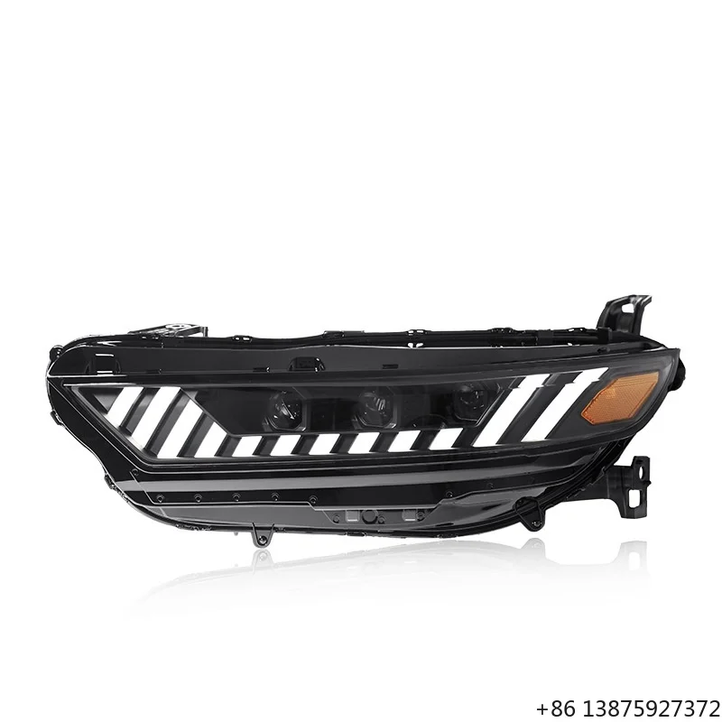 Applicable for 23-25 11th Gen Headlight Assembly Modified to   RS7 Style LED Lens Daytime Running Lights