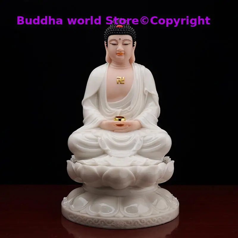 3P Aisa High grade jade Buddha Buddhism SUO PO SANSHENG Guan yin Sakyamuni Dizang pusa Buddha statue HOME family protection