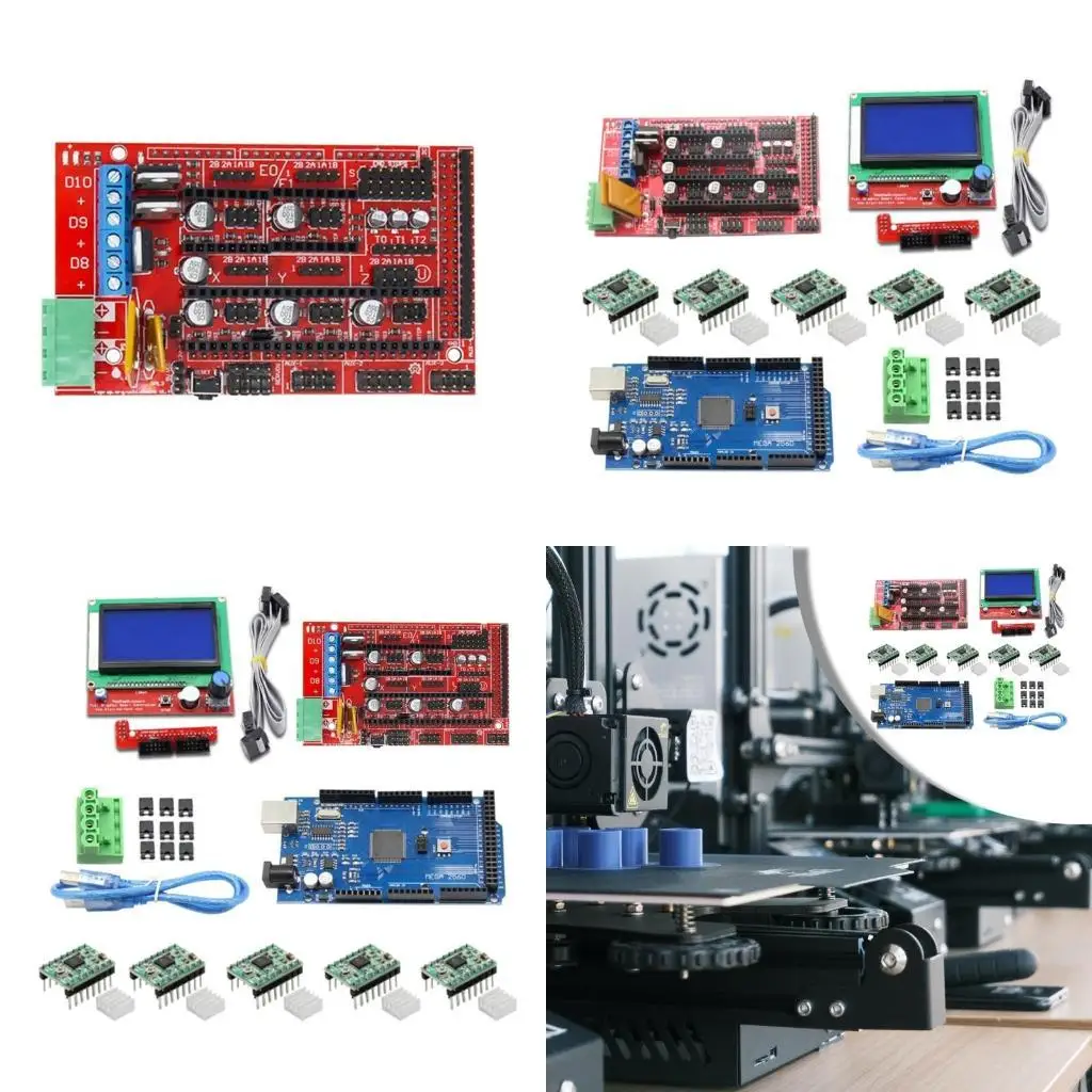 

652F Ramps1.4 Controller,Mega2560R3 and 12864 LCD PanelA4988 Stepper Driver Module