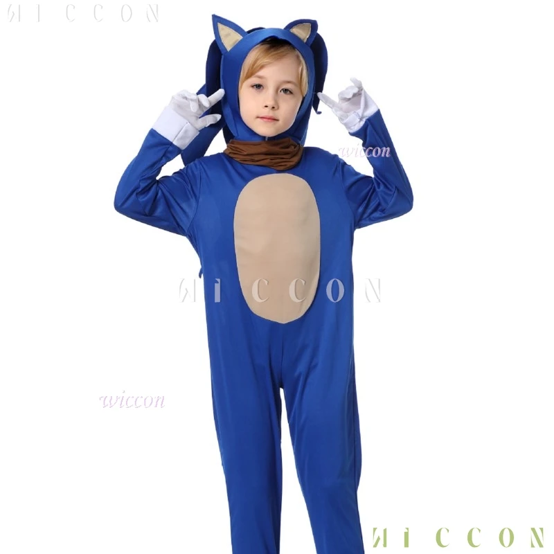 Shadow Hedgehog Ragazzi Ragazze Cosplay Hedgehog Tuta Gioco Scuola Spettacolo teatrale Costumi per bambini Gioco di ruolo Outfit disfraz