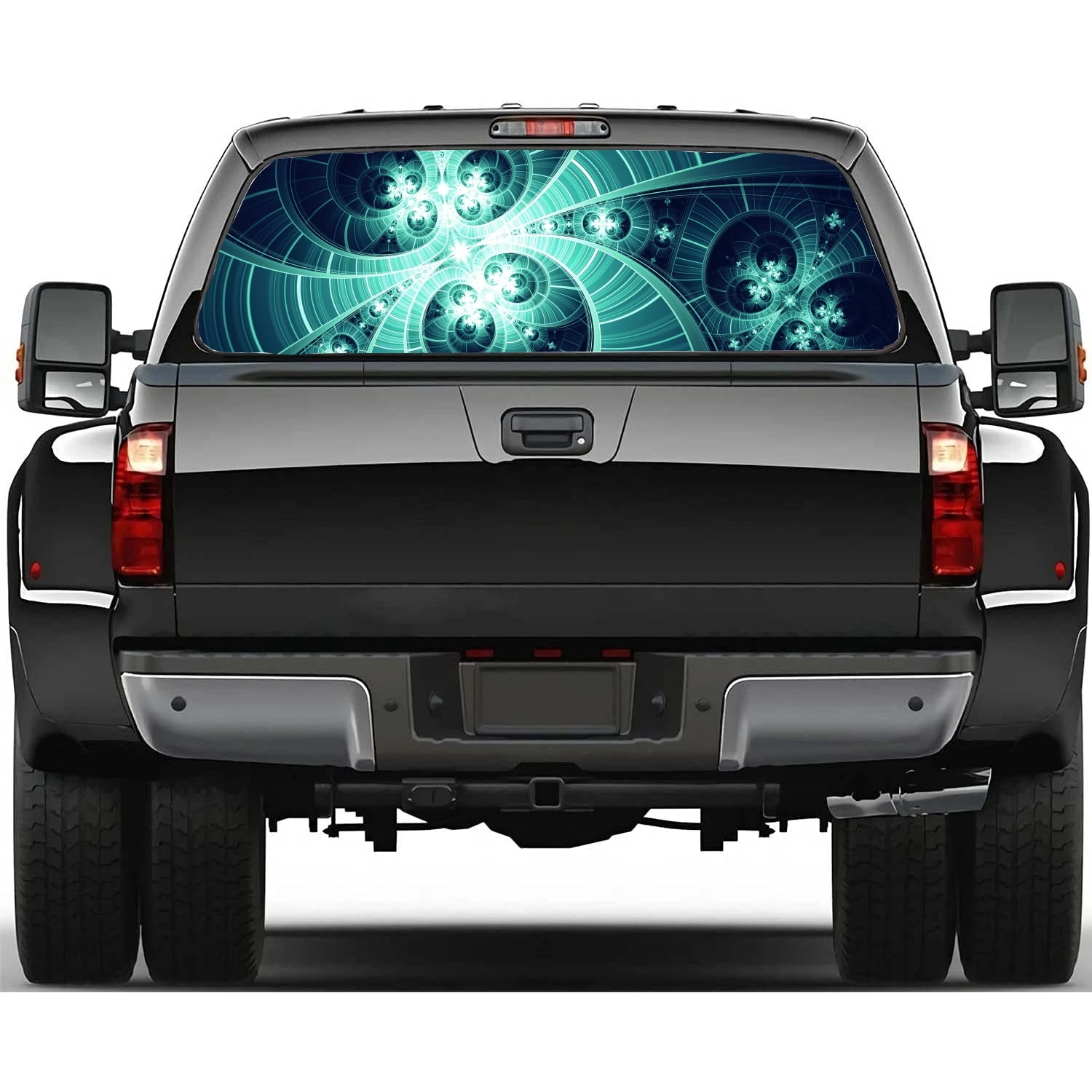 

Geometric Space Wallpaper Car window decal sticker graphic decoration truck perforated vinyl painting universal wrap decal