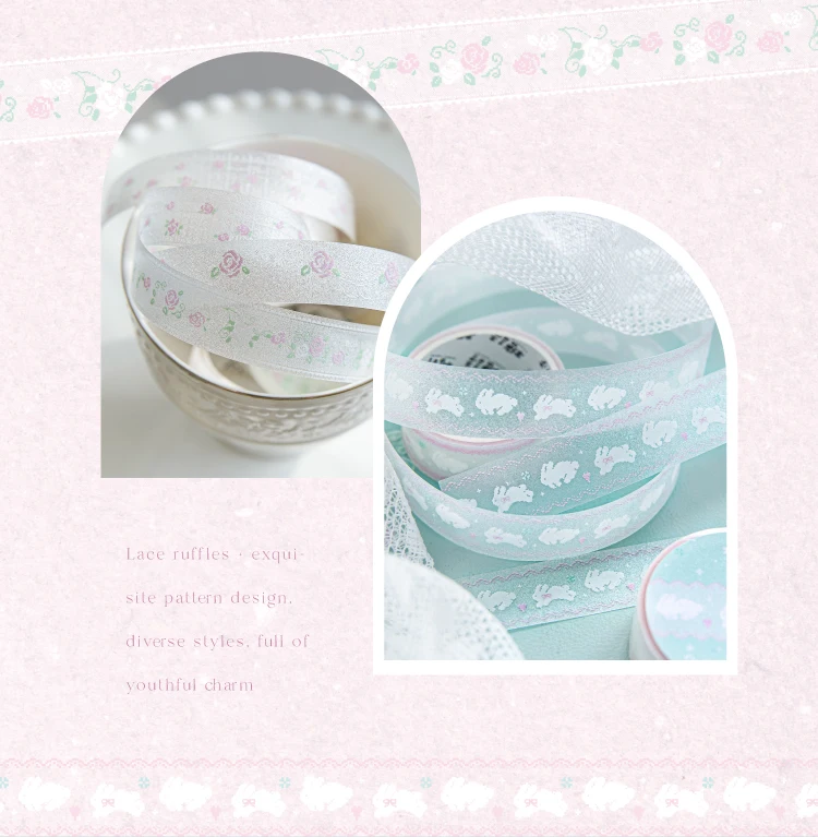 15mm X 2m PET Niedliches Glitzerband für DIY Scrapbooking Planer Tagebuch Ästhetisches Maskierband Schreibwaren Bürobedarf – Detail 14