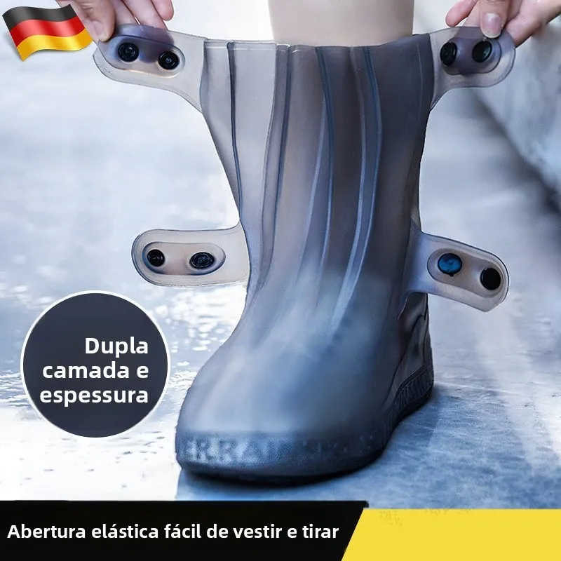 copriscarpe-da-pioggia-portatili-ispessiti-antiscivolo-con-motivo-a-onde-alta-elasticita-per-adulti-e-studenti-unisex-impermeabili-e-resistenti-all'usura