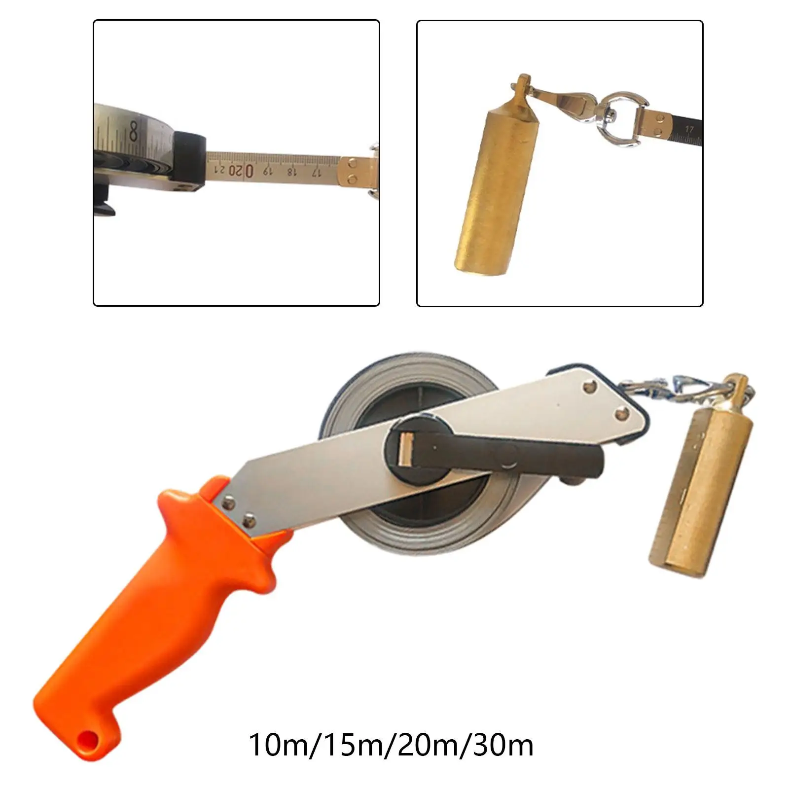 

Oil Gauging Tape Sounding Tape Fuel Measuring Device Measurements Steel Ruler for Water Level Measuring Versatile