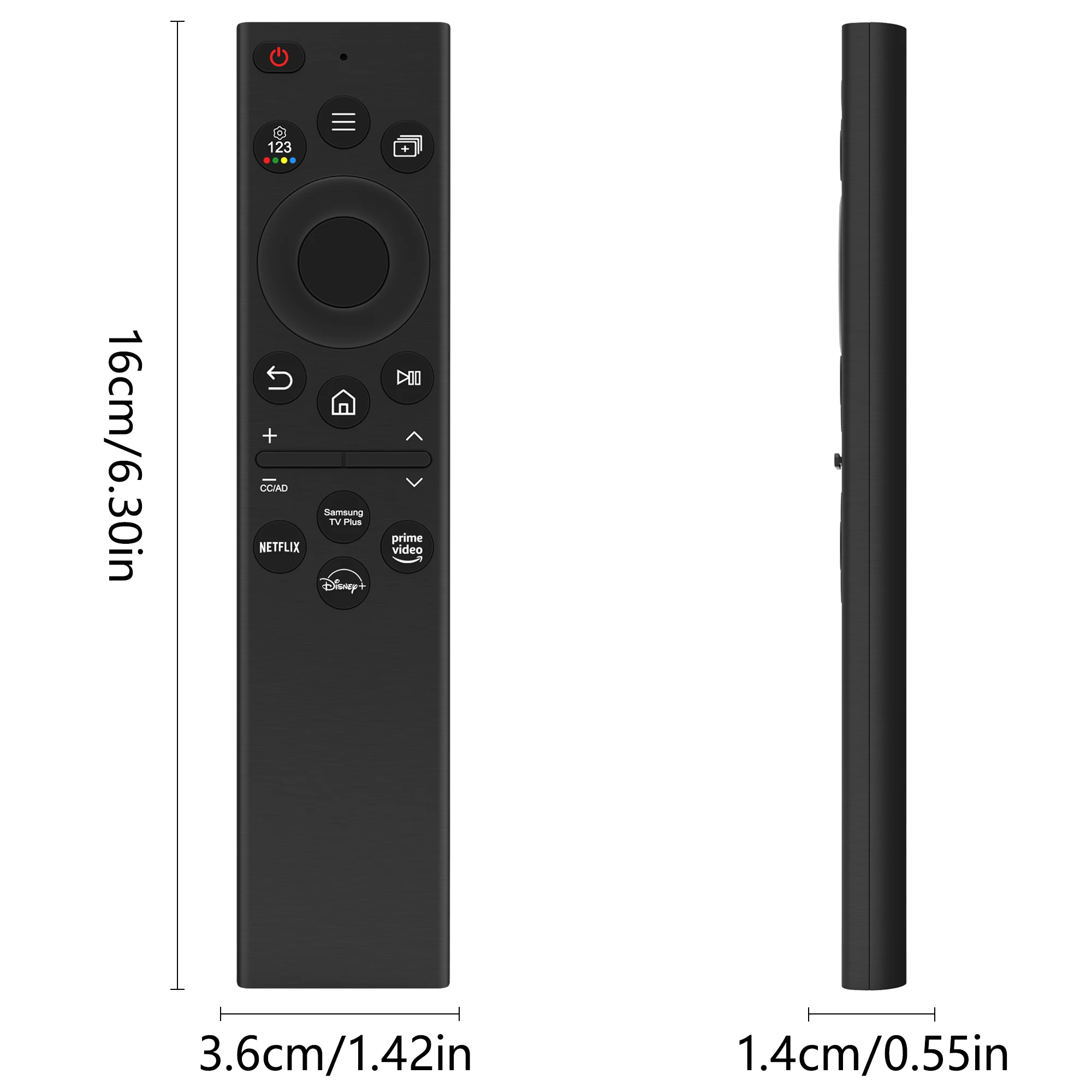 BN59‑01385A IR Replacement Remote Control, Smart TV Remote Controller With Netflix Rakuten TV Prime Video Disney+ Hotkeys