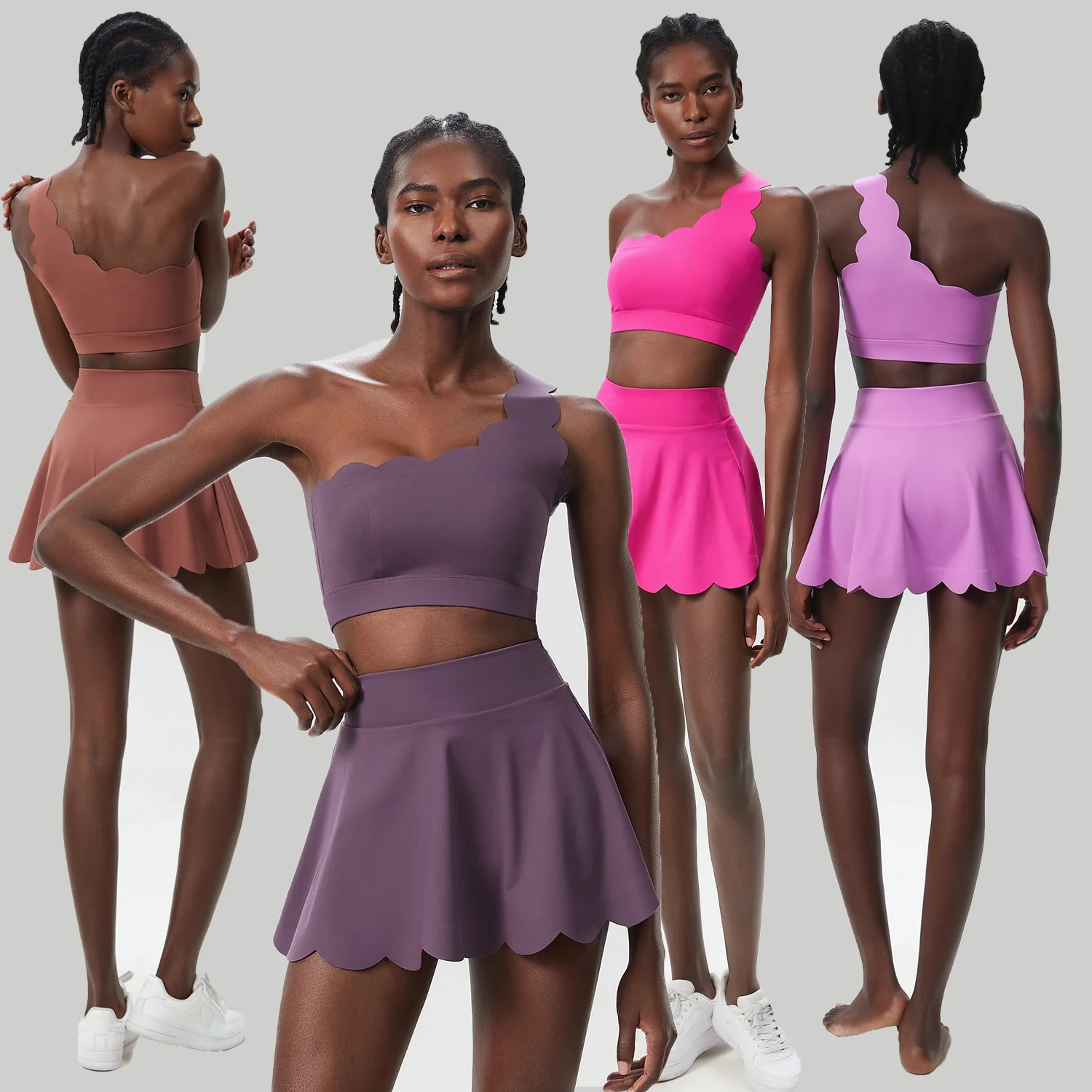 

Maxdutti Woman Clothes Wave Tennis Skirt For Women Anti Glare Quick Drying A-list Sports And Fitness Short Skirt Tennis Skirt