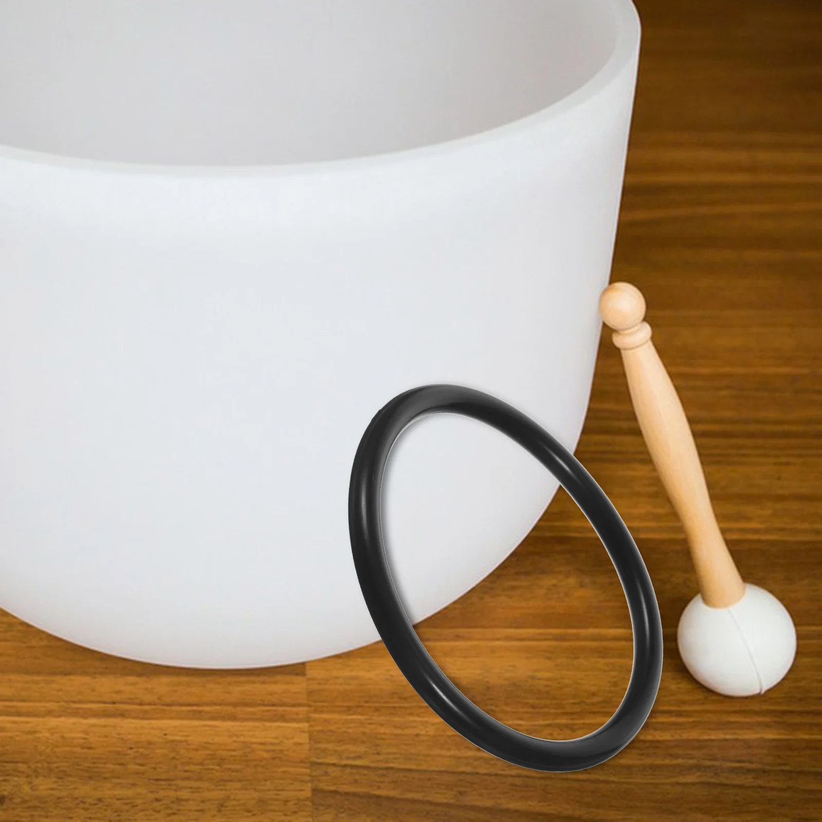 

2Pcs Sound Bowl Cushions Rubber Rings Durable Smooth Protection for Singing Bowls Portable Lightweight Home Office Decor