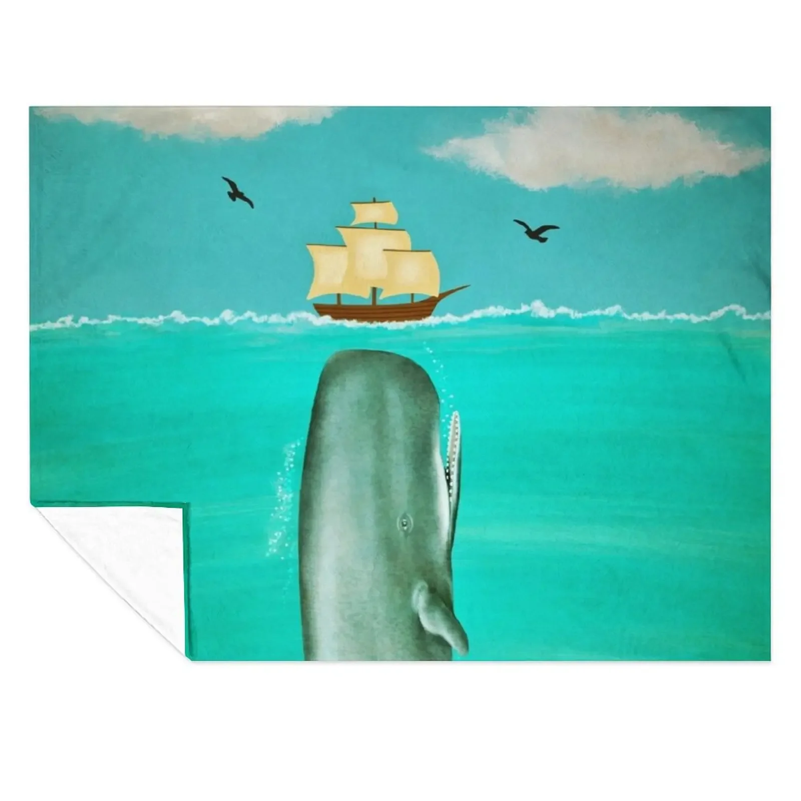 

Whale Throw Blanket Plaid on the sofa heavy to sleep Bed covers Luxury Brand Blankets