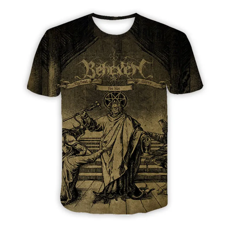 CAVVING 3D Printed  Behexen Rock  Casual T-shirts  Hip Hop T Shirts Harajuku Styles Tops Clothing for Men/women