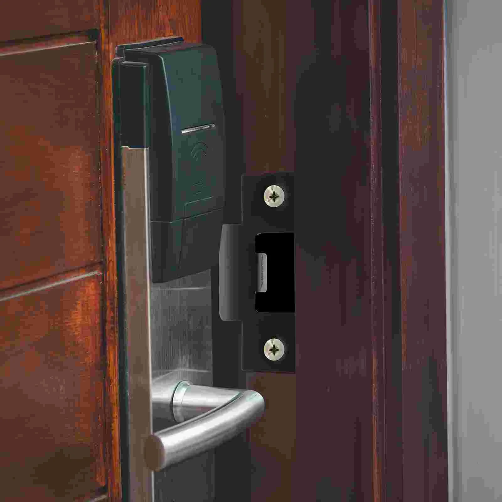 4 Stück Cam Block Riegel Abdeckplatte Türplatten Knopf Edelstahl Griffabdeckungen Strike Extender