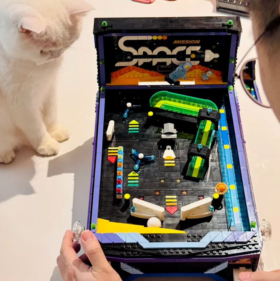 Retro Gaming Lego - 新登場 スペースアーケード ピンボールマシン 組み立てブロック レトロゲームテーブルモデル DIY組み立てブリック