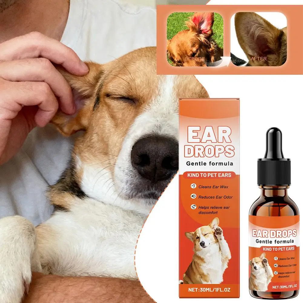 قطرات العناية بالأذن للكلاب الأليفة للعناية اليومية، وتنظيف لطيف من شمع الأذن، وقطرات تنظيف الأذن المهدئة لإزالة الرائحة #5