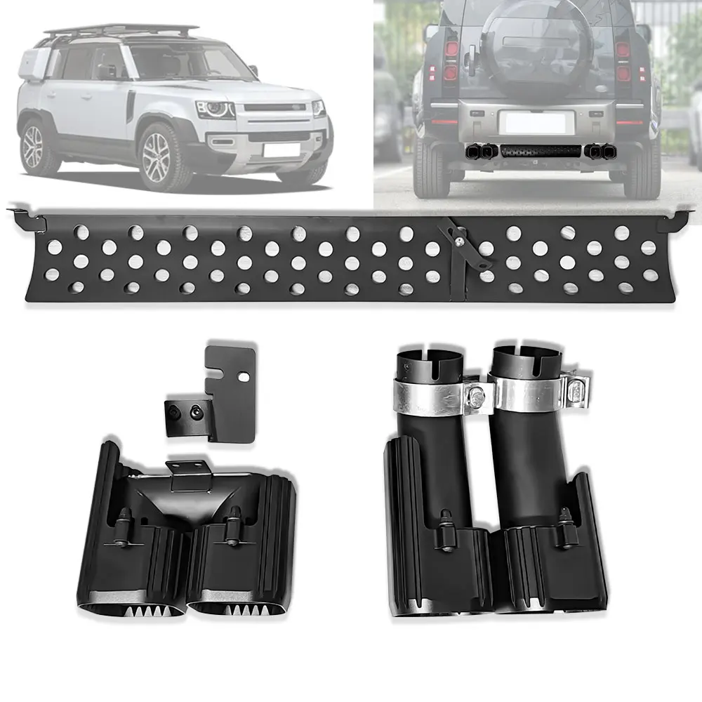 

Exhaust Pipe for Land Rover Defender 20-25 Rear Exhaust Tip Tail Pipe Stainless Steel Outlet Muffler Tip diesel oil