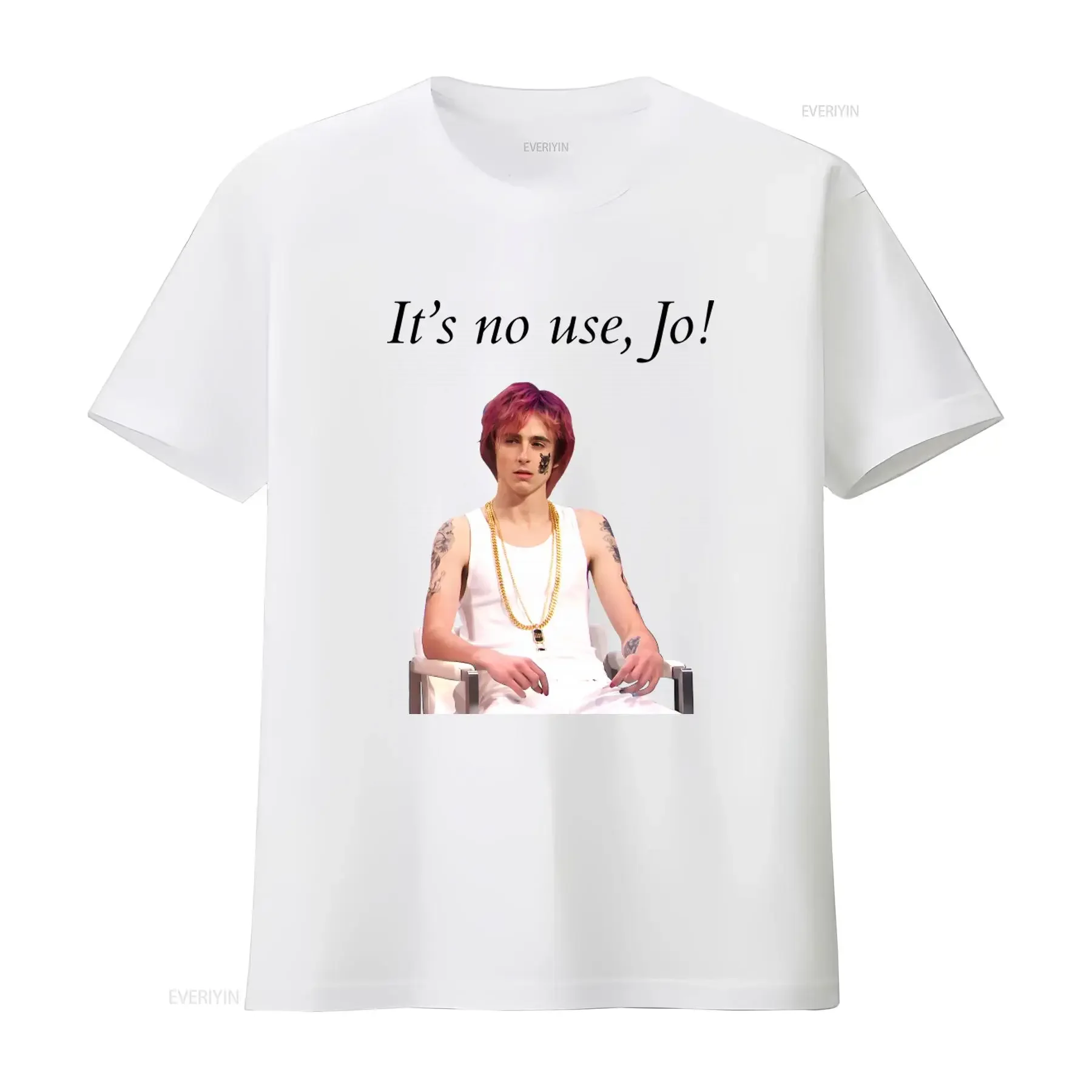 Timothee Chalamet Little Women Inspired T shirt with 'It's No Use Jo' Print Trendy Comfortable and Perfect for Fans vintage