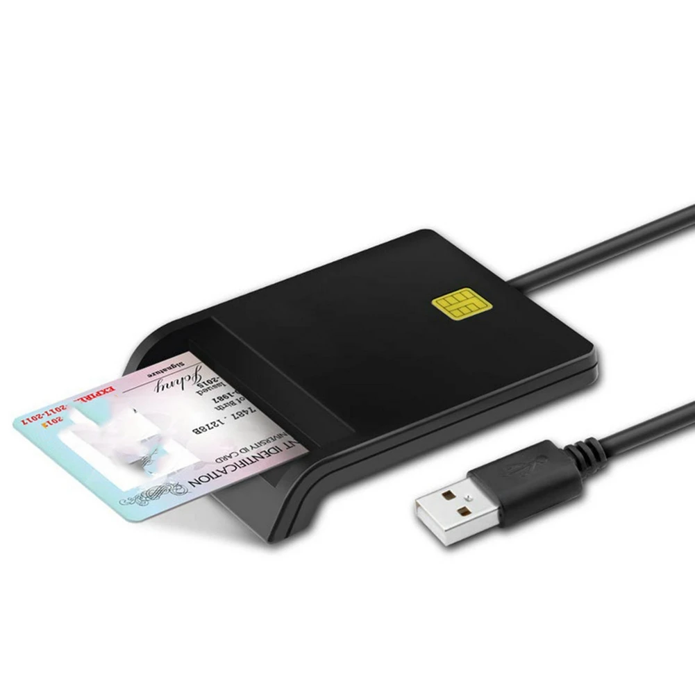 Lector de tarjetas inteligentes USB para tarjeta bancaria IC/ID EMV, lector de tarjetas de alta calidad para Windows 7 8 10 para Linux OS USB-