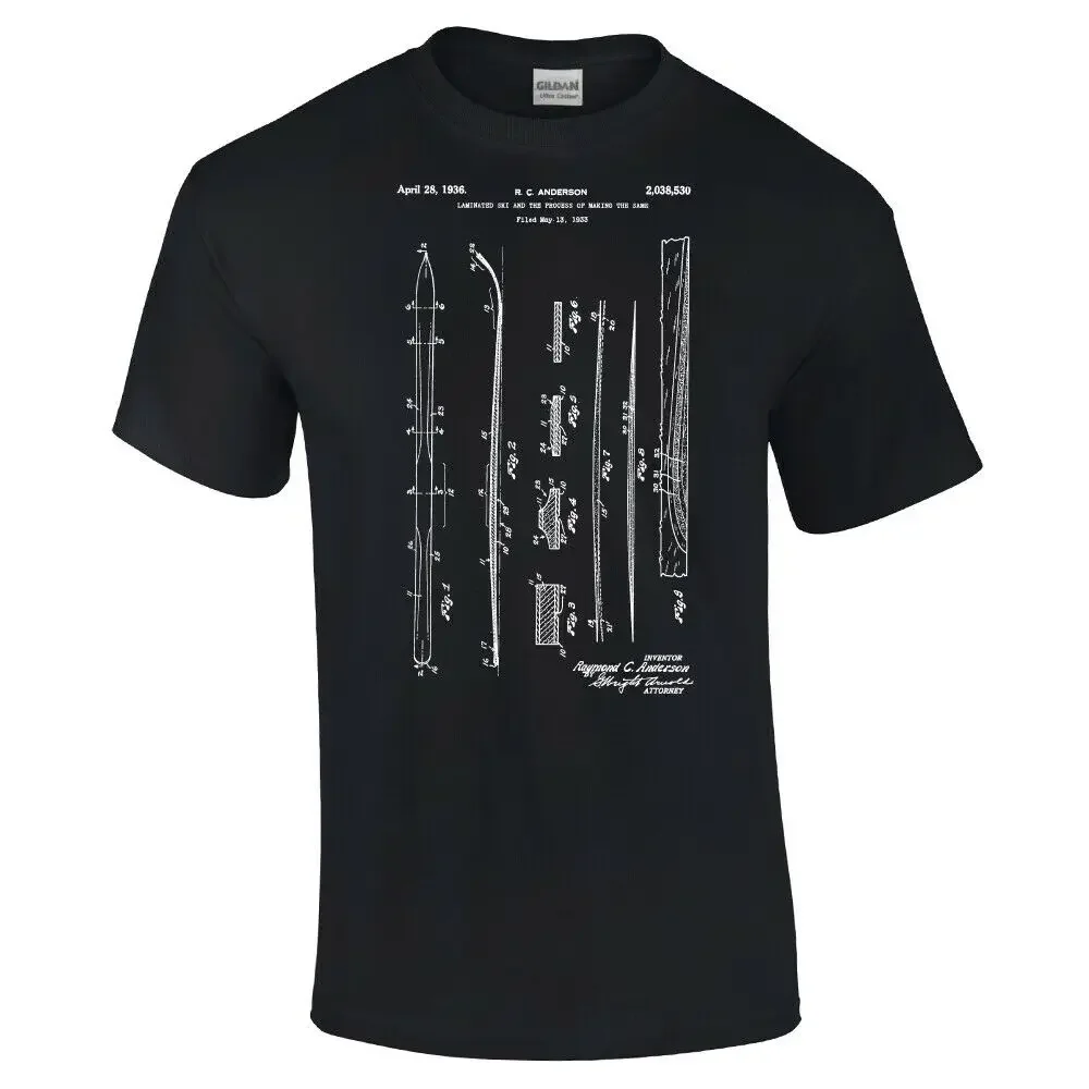 Fashion Snow Ski Shirt Skiing Gift Winter Cross Country Alpine Skiing Ski Lodge Tee